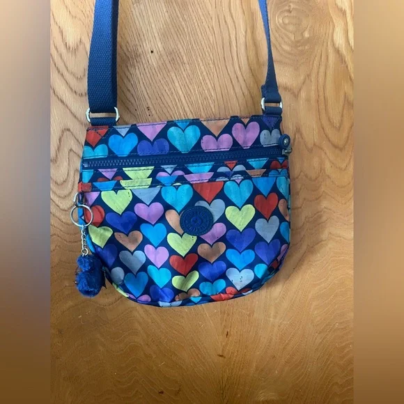 Kipling Emmylou Multicolor Heart Crossbody Bag - Picture 3 of 14
